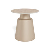 Nimbus Sidobord Keramik Beige 45 cm Runt