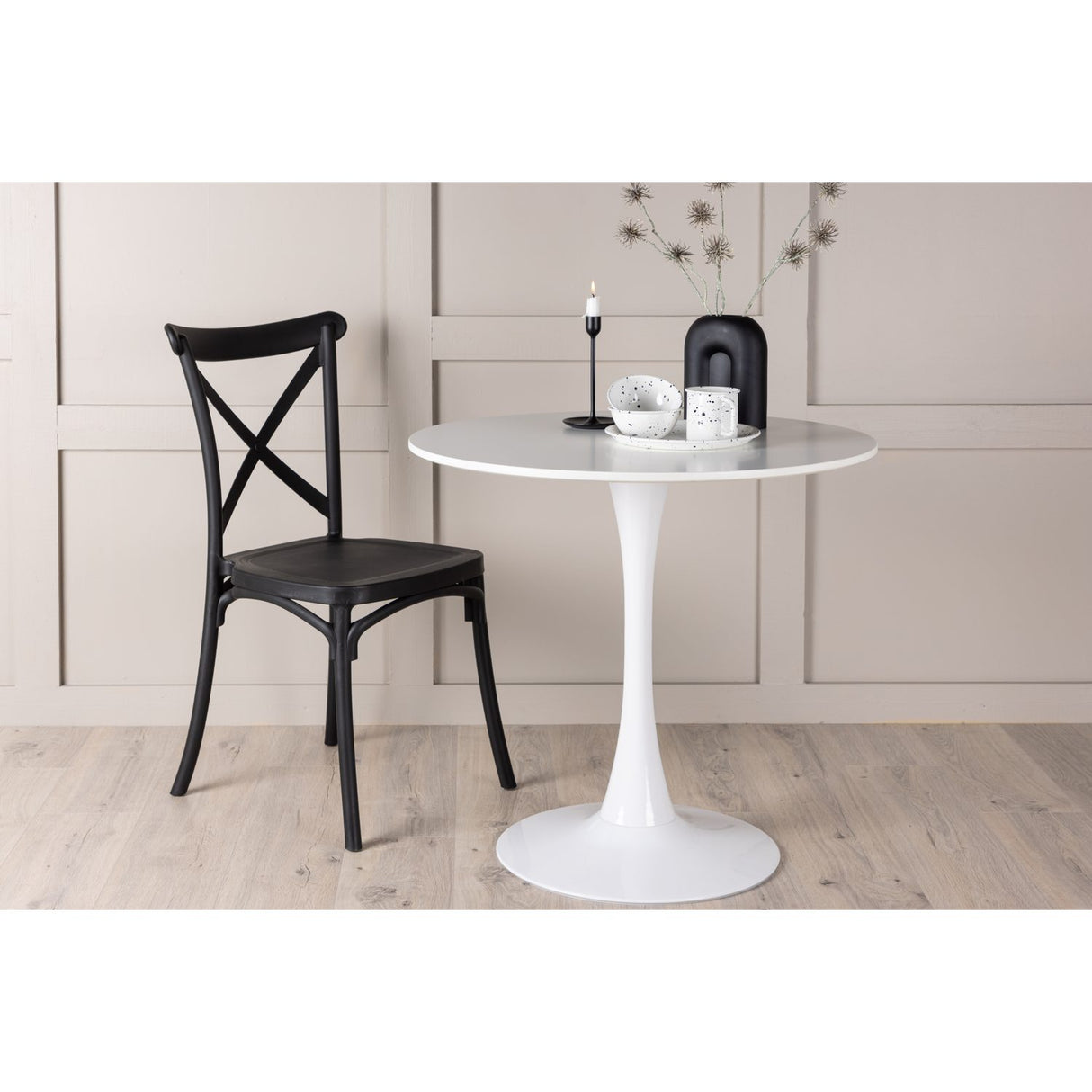 Hamden Runt matbord Vit, 80