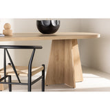 Bootcut Ovalt matbord Natur, 230 x 115