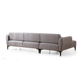 Belissimo (140-270 x 95 x 67 cm) Hörnsoffa Grå, Vänster