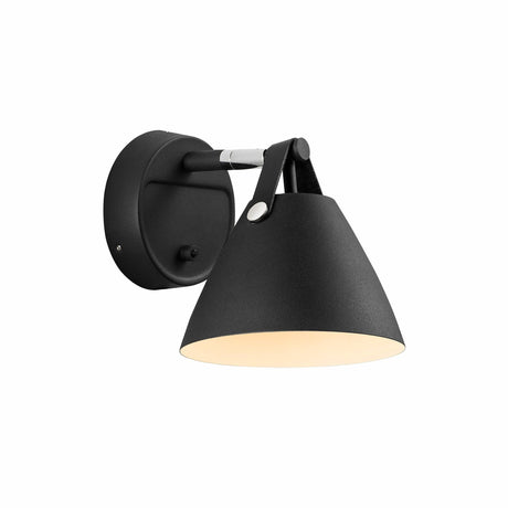 Strap Vägglampa Svart