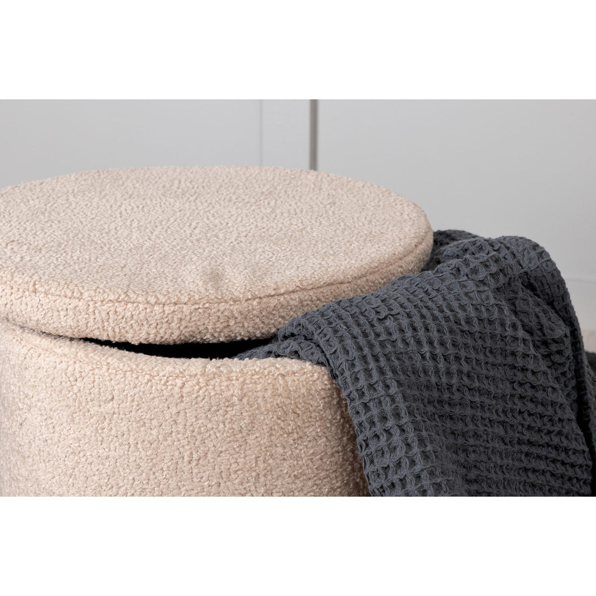 Dunken Puff Beige, Polyester teddy