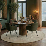 Accento Ø120 cm Matbord Rökt