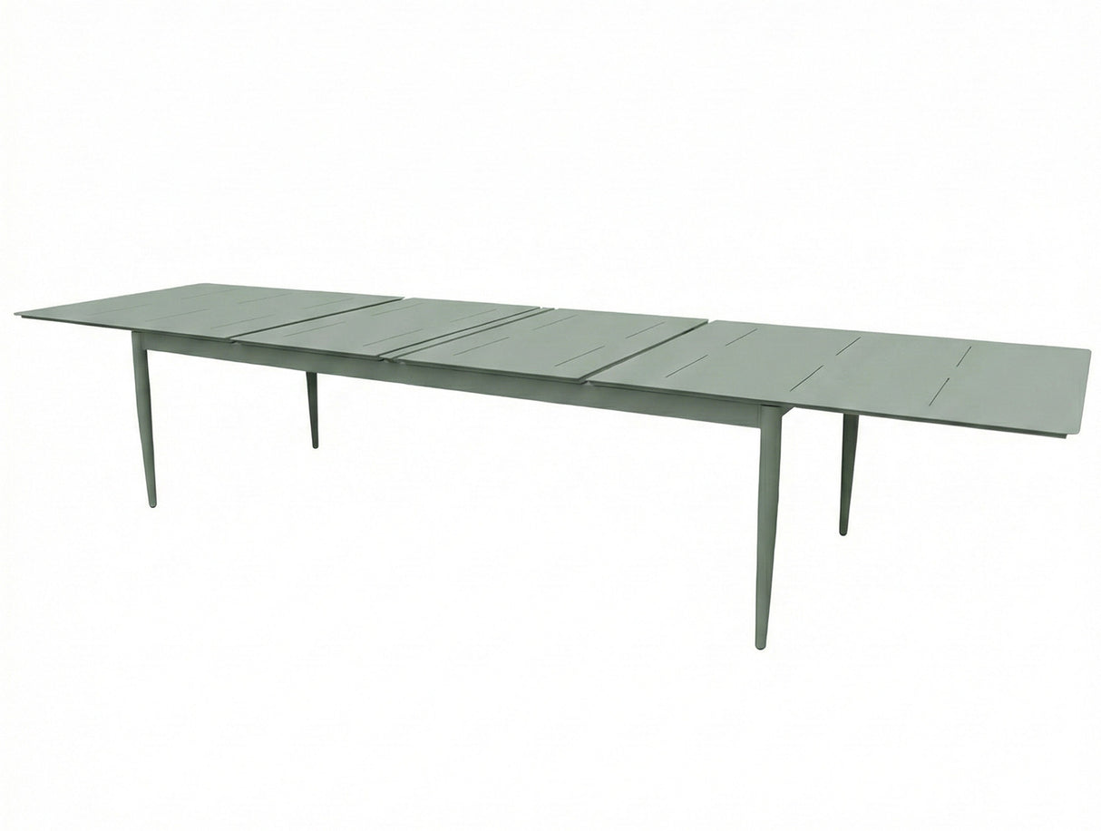 Anzio Matbord XL 110x266-396 cm Topia Grön