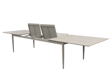 Anzio Matbord XL 110x266-396 cm Khaki