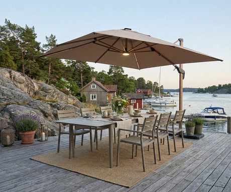 Anzio Matbord 100x200-310 cm Khaki