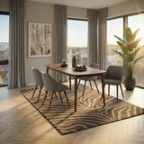 Århus Matbord 90x180-219cm ink. Iläggsskiva Valnöt