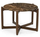 Atelier Sidobord Rökfärgad Ek / Emperador Marmor