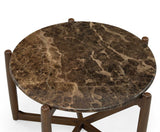 Atelier Sidobord Rökfärgad Ek / Emperador Marmor
