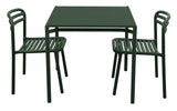 Bliss Matgrupp - Bord 80x80 cm + 2 st Stolar Dark Green