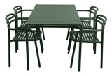 Bliss Matgrupp - Bord 130x80 cm + 4 st Karmstolar Dark Green