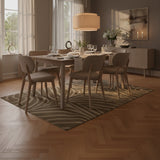 Banks Matbord 95x190-290 cm, Vitpigmenterad ek