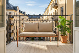 Bendt 2-sits Utesoffa Peach/Teddy Beige