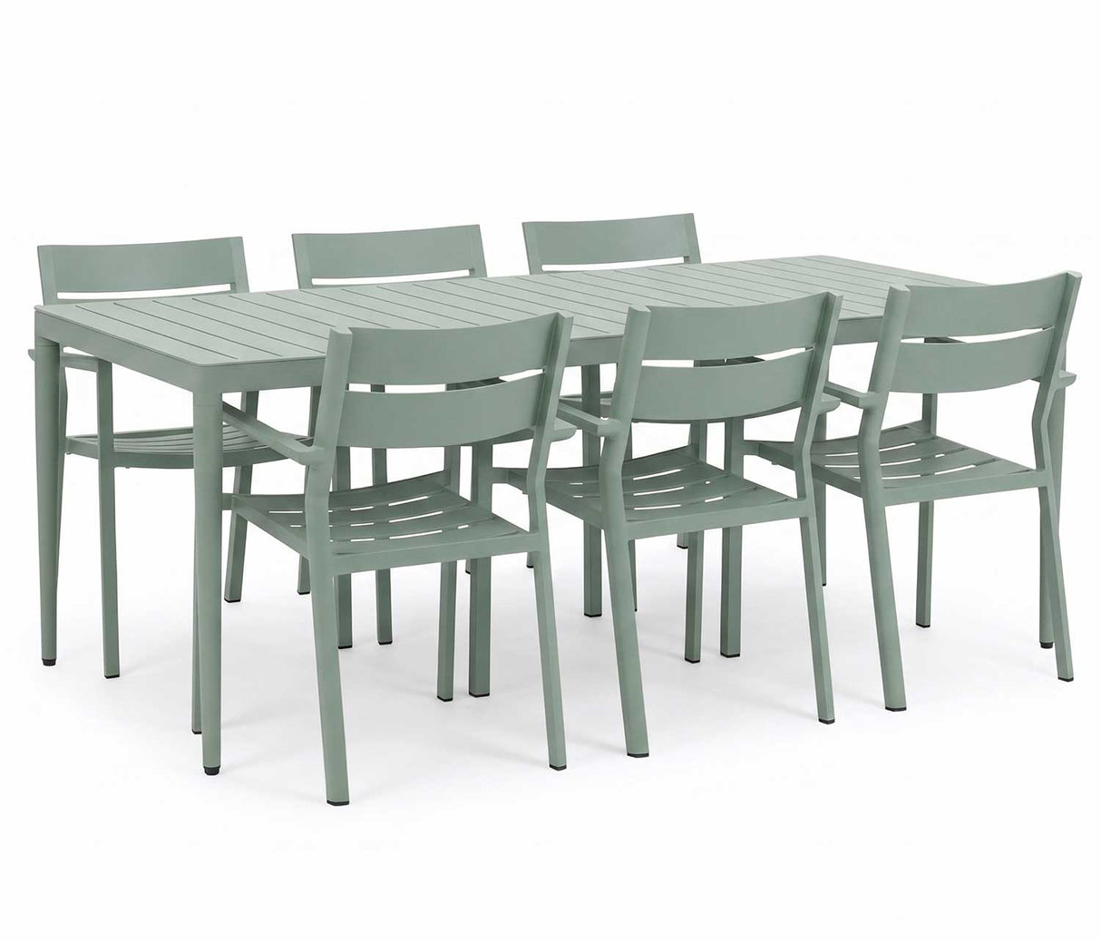 Bigby Matgrupp 195x90 cm ink Delia Karmstol Dusty Green