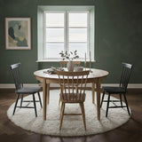 HOVDALA Matbord Ø 115cm Inkl. Två Ilägg Ek