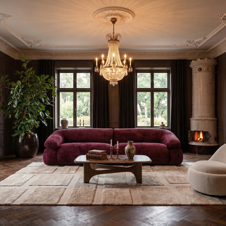Bloom 3-sits soffa Harmony Bordeaux