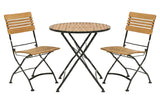 Brewer Matbord 85 cm Teak/Svart