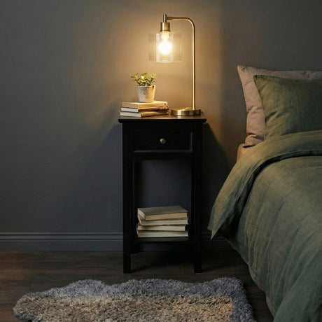 Bristol Sängbord 1-Låda Svart