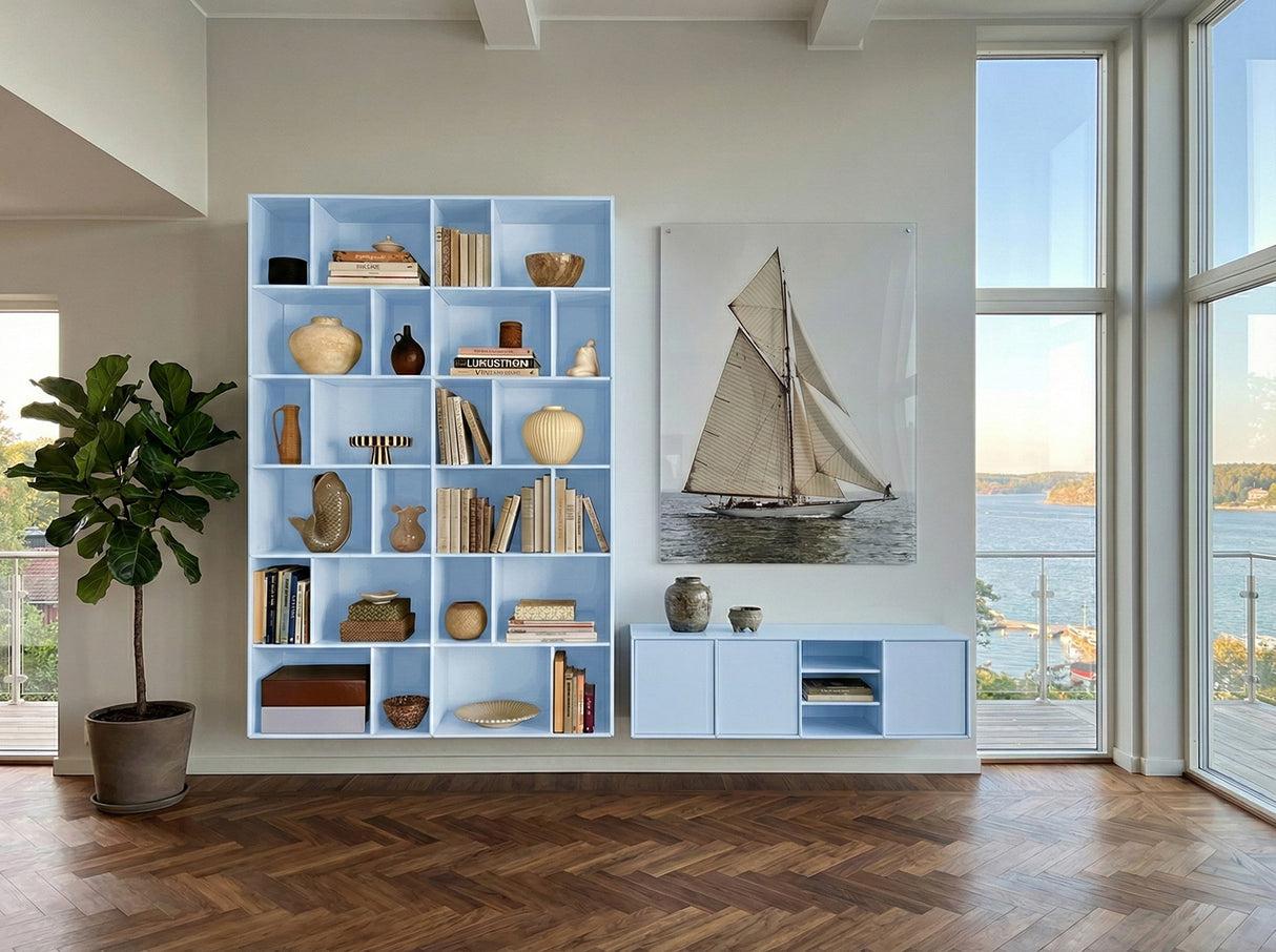Madison Quadrant-skänk Väggmonterad  Himalayansk Blå