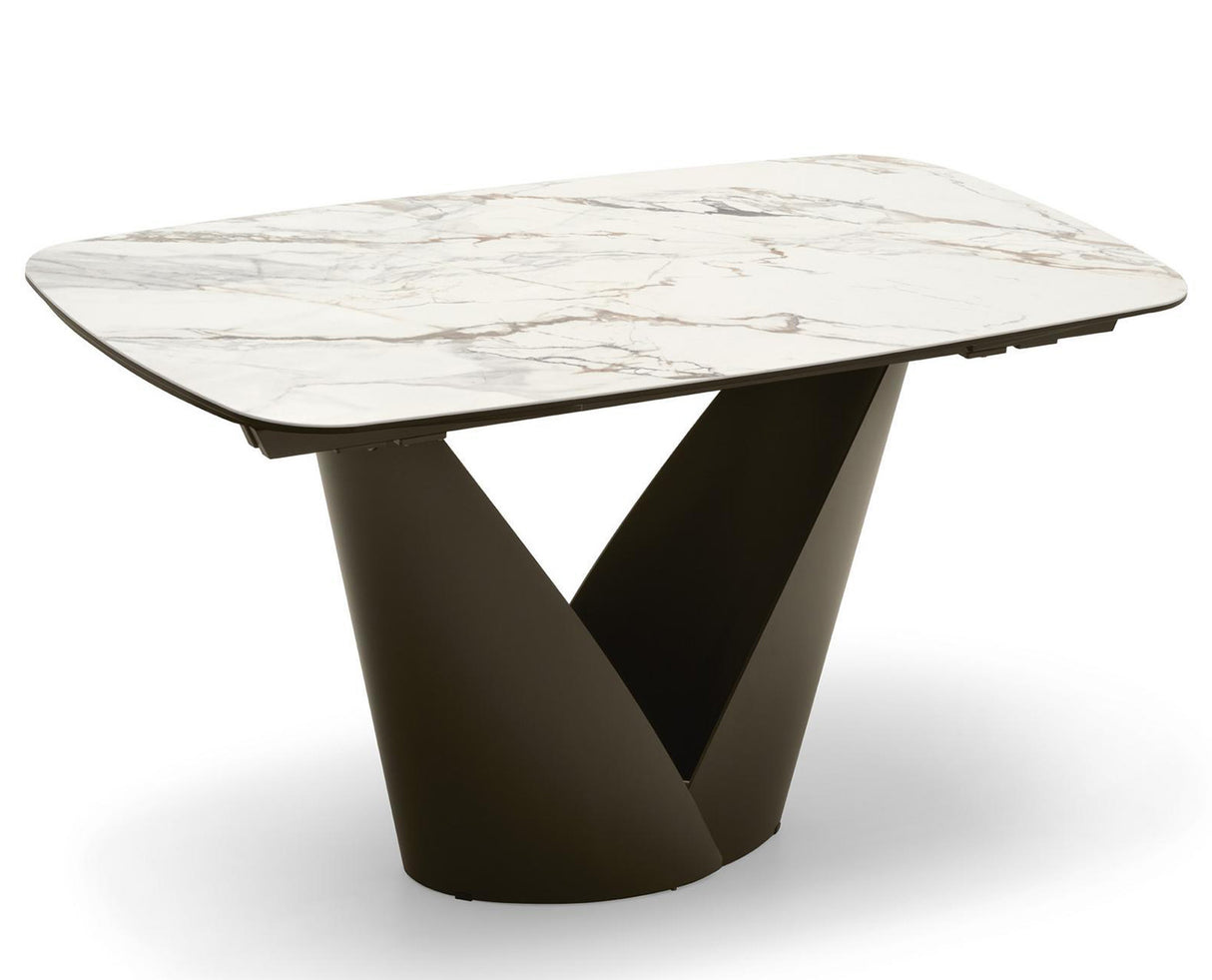 Calla Matbord 100x200-296 cm Bronze / Keramik