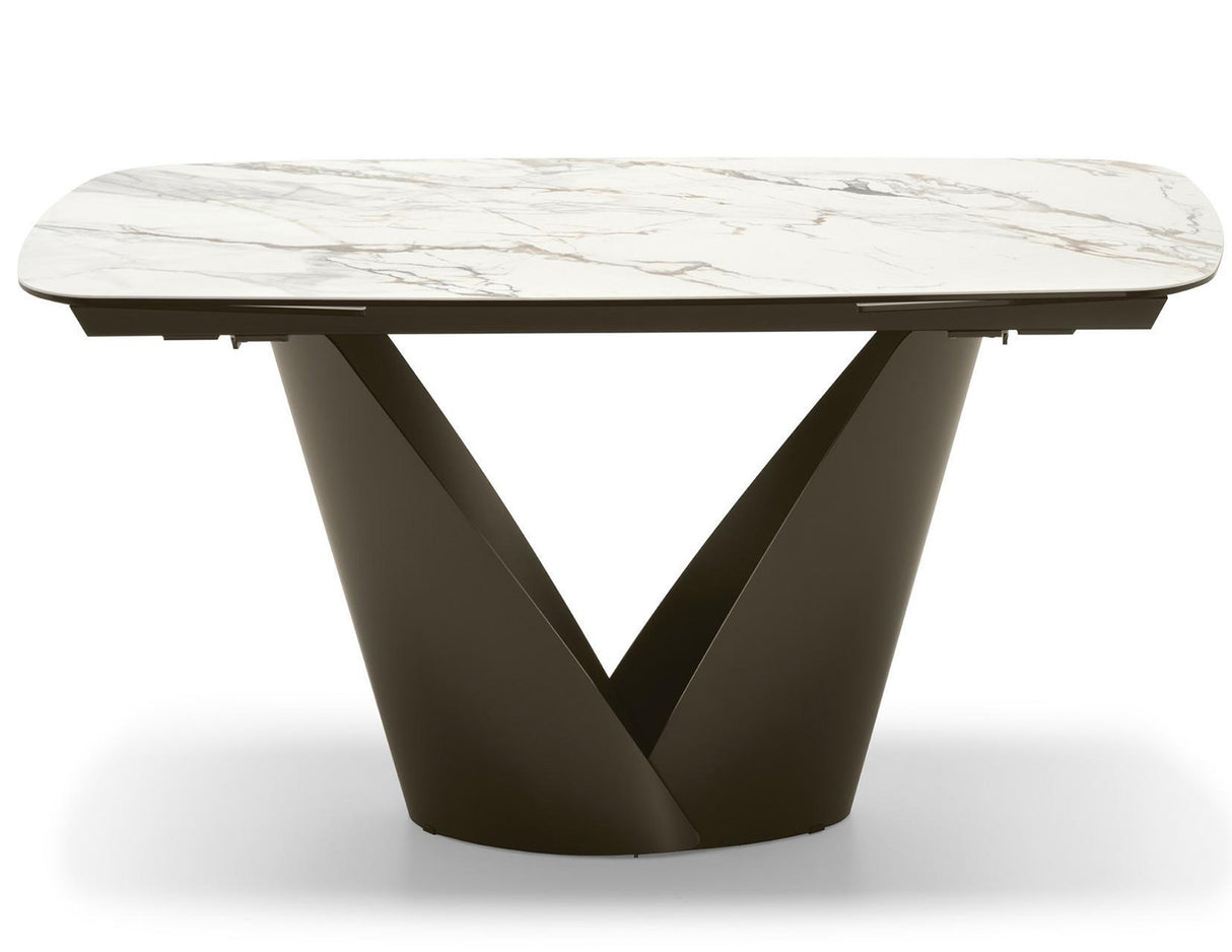 Calla Matbord 100x200-296 cm Bronze / Keramik