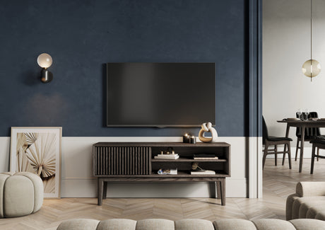 Broholm TV-Bänk Lameller Rökfärgad Ek