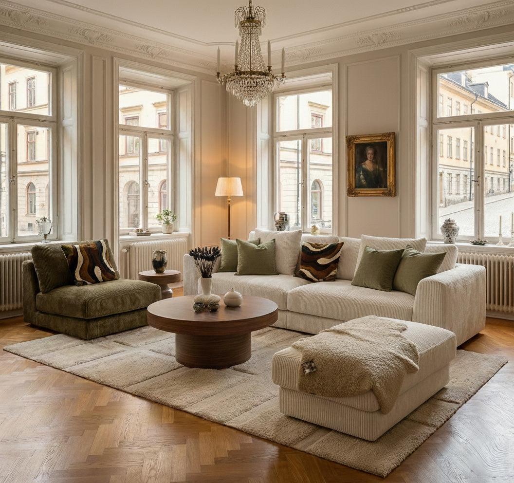 Chiara 3-sits XL Soffa Lincoln Creme