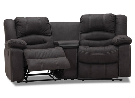 Cinema 2-sits Svängd Biosoffa Grått Tyg