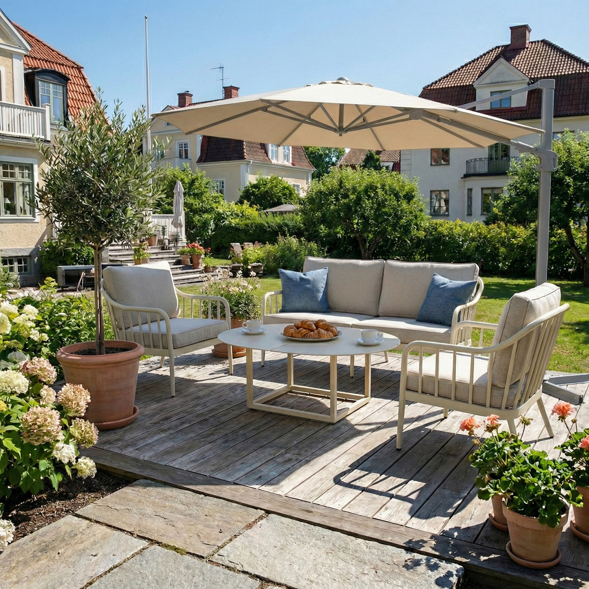 Coleville Fåtölj Pearl White/Dot Beige