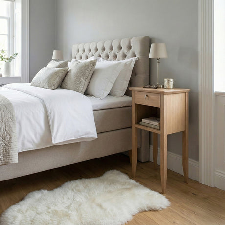 Ekliden Sängbord med Låda Oljad ek