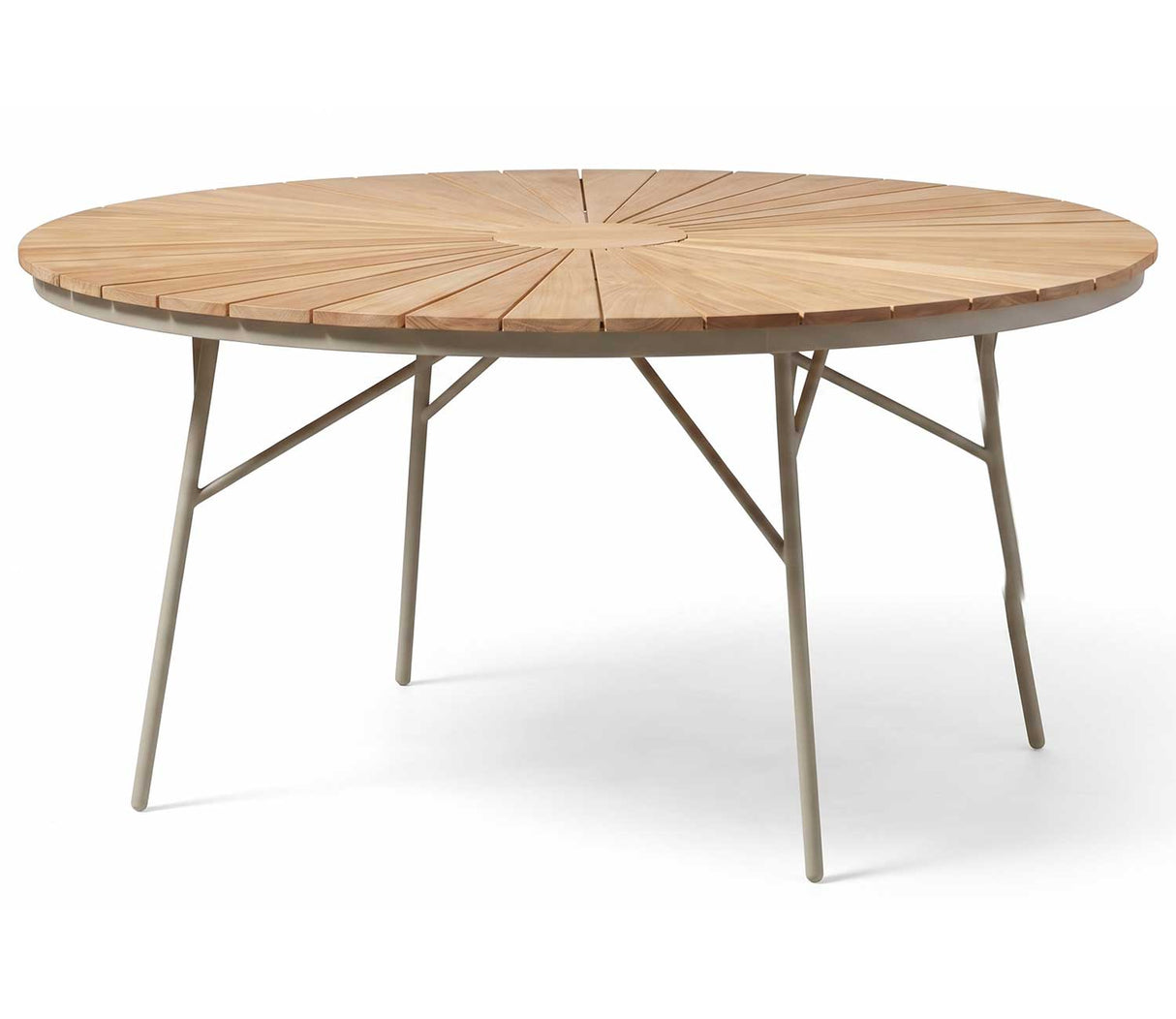 Ellen Trädgårdsbord i Teak och Aluminium 150 cm, Sandy Grey