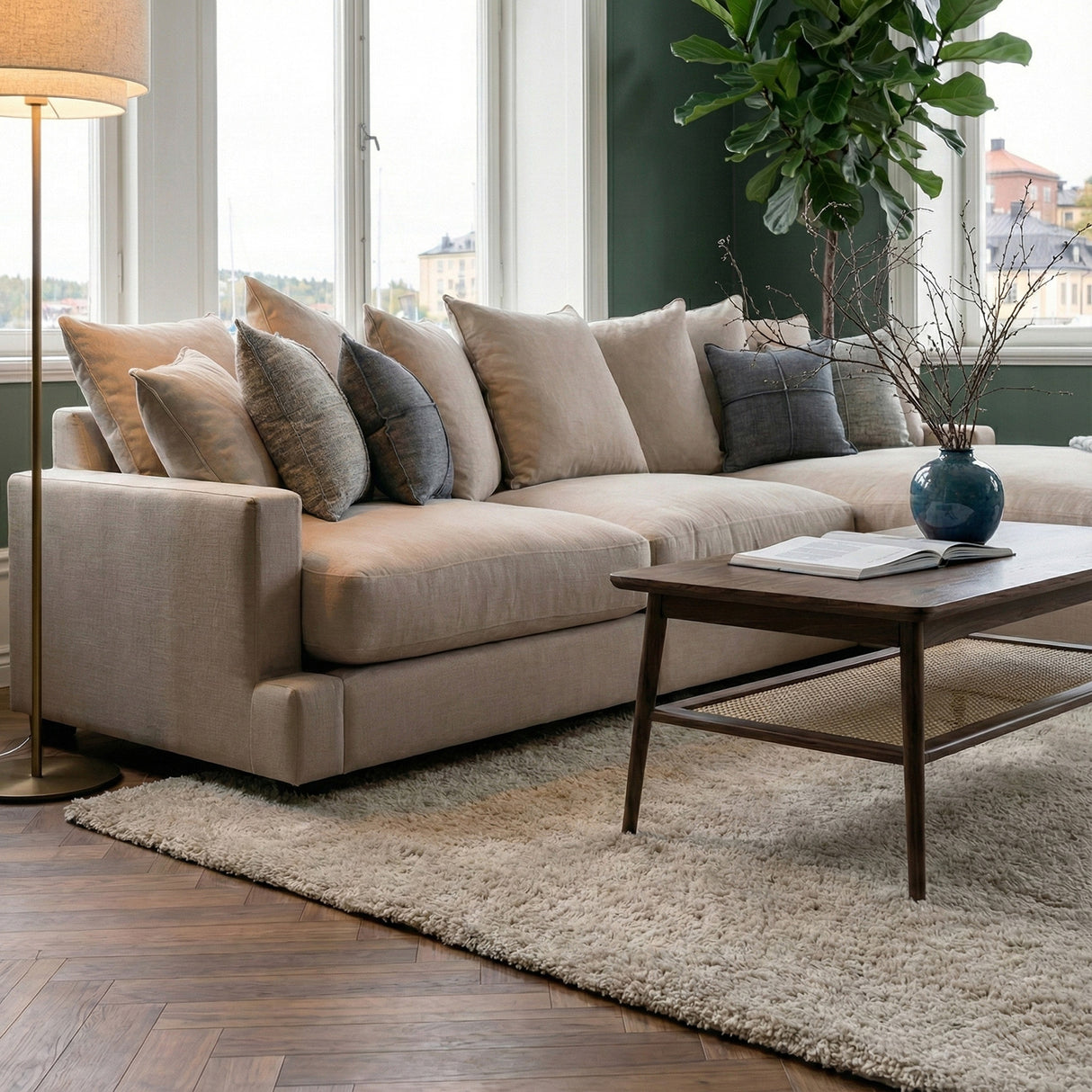 Raquel 60x120 cm Soffbord Rökt ek