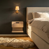 Frikk Sängbord Vitoljad ek