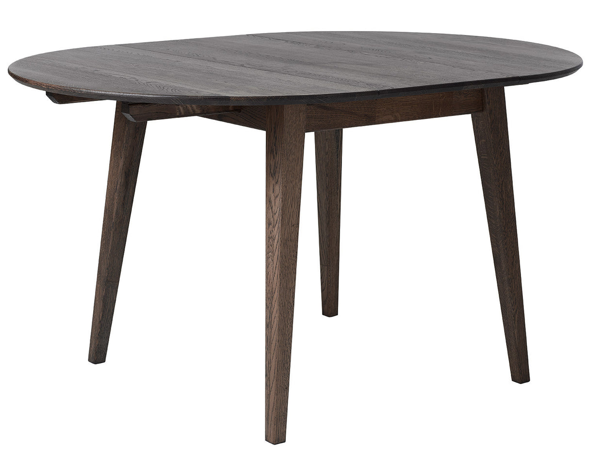 Genesis Matbord Rund 120 cm ink 2 Iläggsskivor Intra Oak
