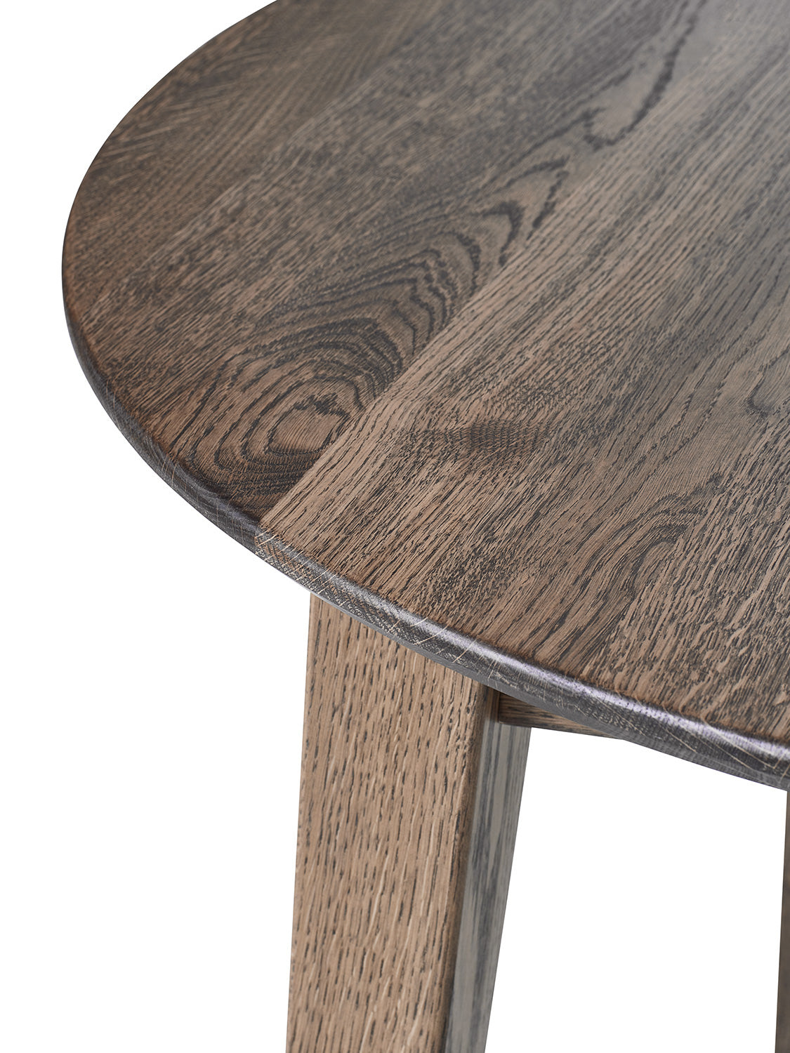 Genesis Matbord Rund 120 cm ink 2 Iläggsskivor Smoked Oak