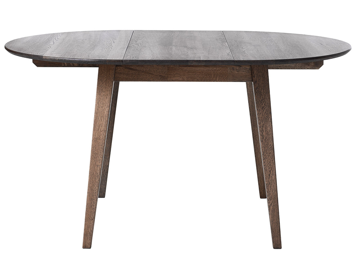 Genesis Matbord Rund 120 cm ink 2 Iläggsskivor Smoked Oak