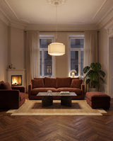 Grim 3-sits XL Soffa Golden Burgundy