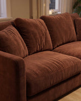 Grim 3-sits XL Soffa Golden Burgundy
