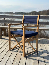 Haväng Regissörsstol Teak/Blå