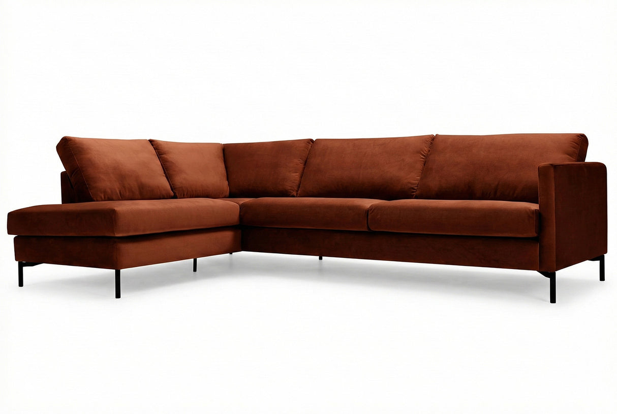 Impulse Divansoffa Set 4 Classic Velvet Deep Orange