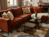 Impulse Divansoffa Set 4 Classic Velvet Deep Orange