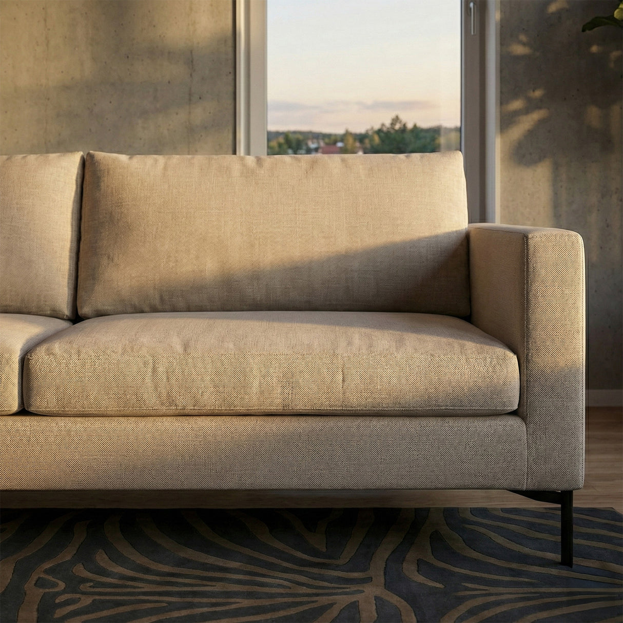 Impulse 3-sits Soffa Lux Timber Light Beige