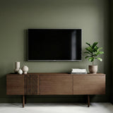 Joel Mediabänk 150 cm Rökbetsad Ek