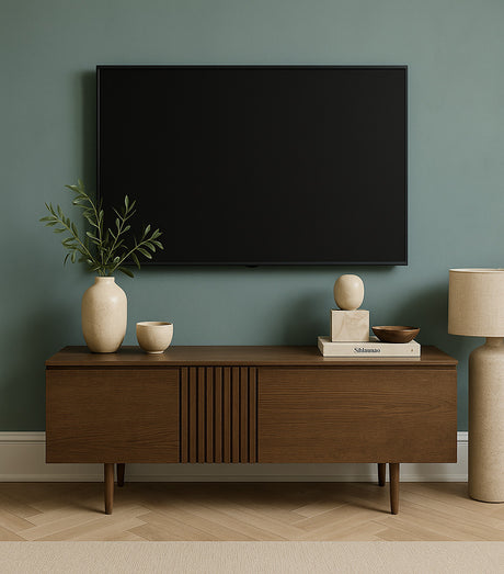 Joel Mediabänk 120 cm Rökbetsad Ek