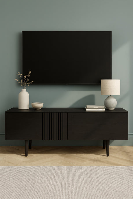 Joel Mediabänk 120 cm Svart