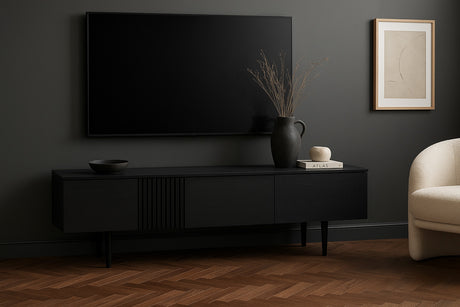 Joel Mediabänk 150 cm Svart