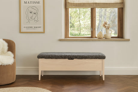 Klinte Bänk 120 Vitoljad Ek