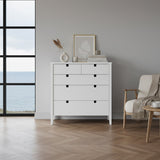 Klinte Byrå 3+2 Lådor Vit