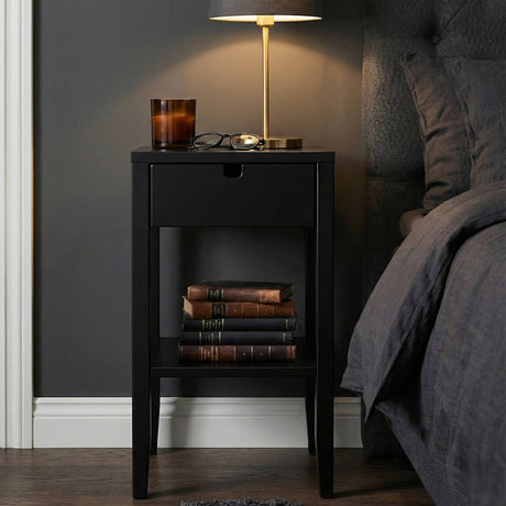 Klinte Sängbord Svart