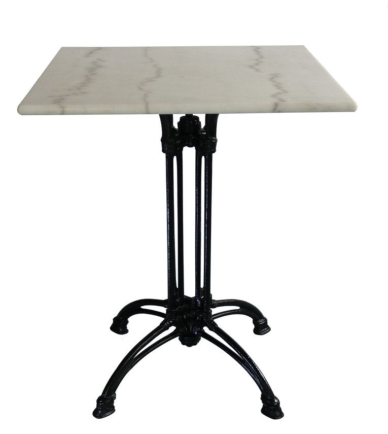 Krögaren Utebord 70x70 cm Vit/Svart